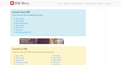 Desktop Screenshot of pdfhero.com